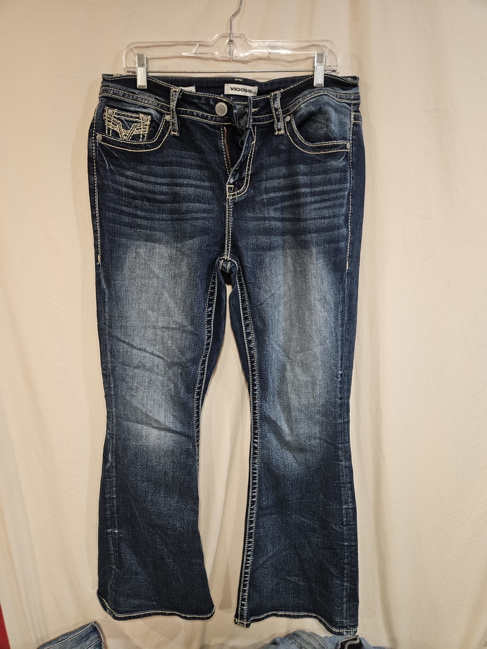 Vigoss Dark Indigo Stretch Jeans - Navy